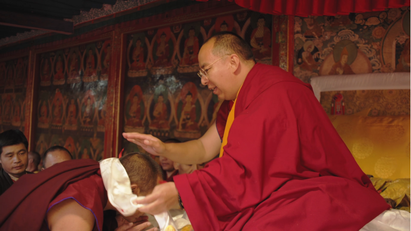 The gathering to commemorate the 30th anniversary of the enthronement of Panchen Erdeni Chos-kyi rGyal-po, Tashilhunpo Monastery, Xigaze, southwest China's Xizang Autonomous Region, December 9, 2025. /CGTN