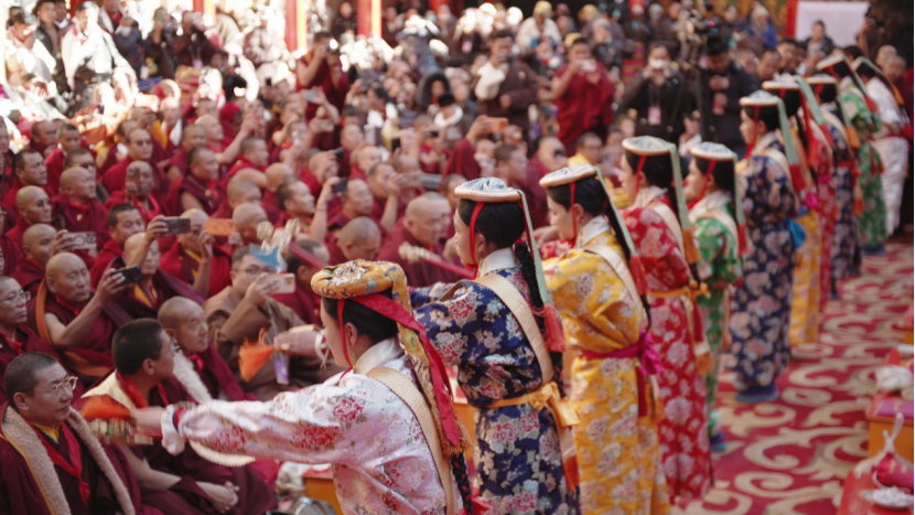 A traditional religious dance known as 