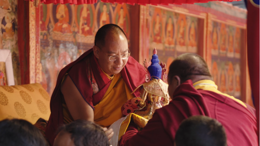 Panchen Erdeni Chos-kyi rGyal-po at the gathering, Tashilhunpo Monastery, Xigaze, southwest China's Xizang Autonomous Region, December 9, 2025. /CGTN