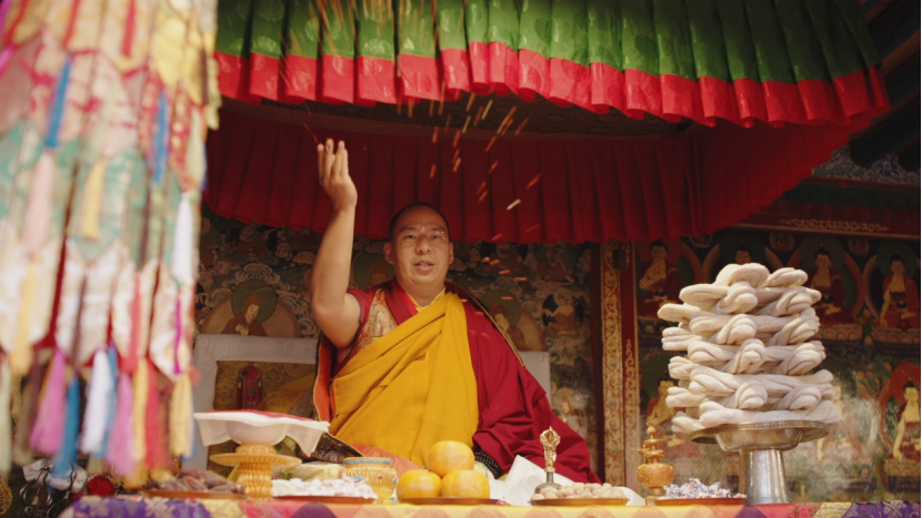 Panchen Erdeni Chos-kyi rGyal-po at the gathering, Tashilhunpo Monastery, Xigaze, southwest China's Xizang Autonomous Region, December 9, 2025. /CGTN