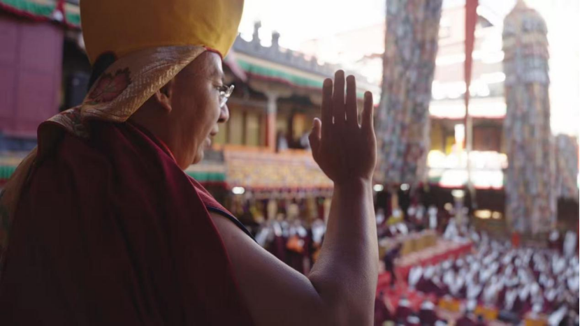 Panchen Erdeni Chos-kyi rGyal-po at the gathering, Tashilhunpo Monastery, Xigaze, southwest China's Xizang Autonomous Region, December 9, 2025. /CGTN