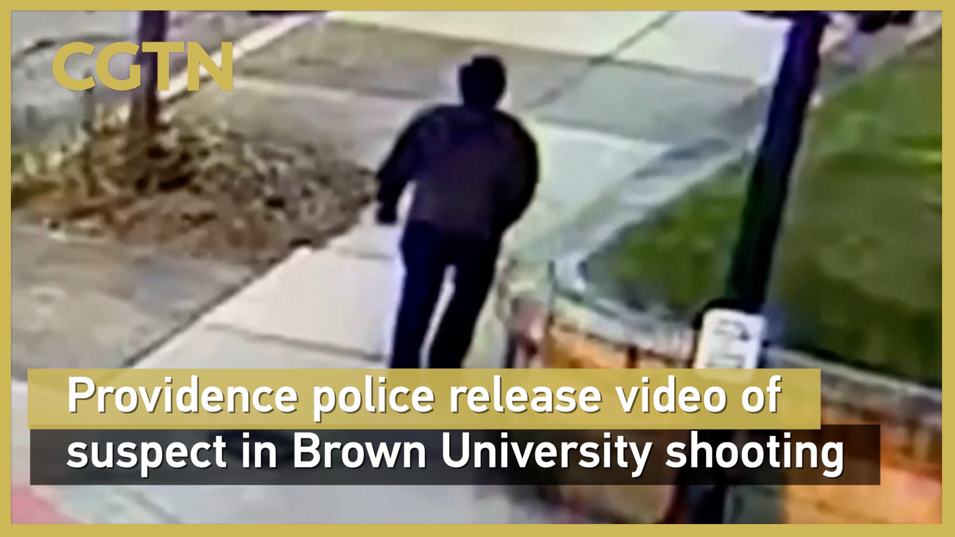 Providence police release video of suspect in Brown University shooting