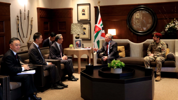 Chinese Foreign Minister Wang Yi, also a member of the Political Bureau of the Communist Party of China Central Committee, meets with King Abdullah II of Jordan in Amman, Jordan, December 15, 2025. /Chinese Foreign Ministry