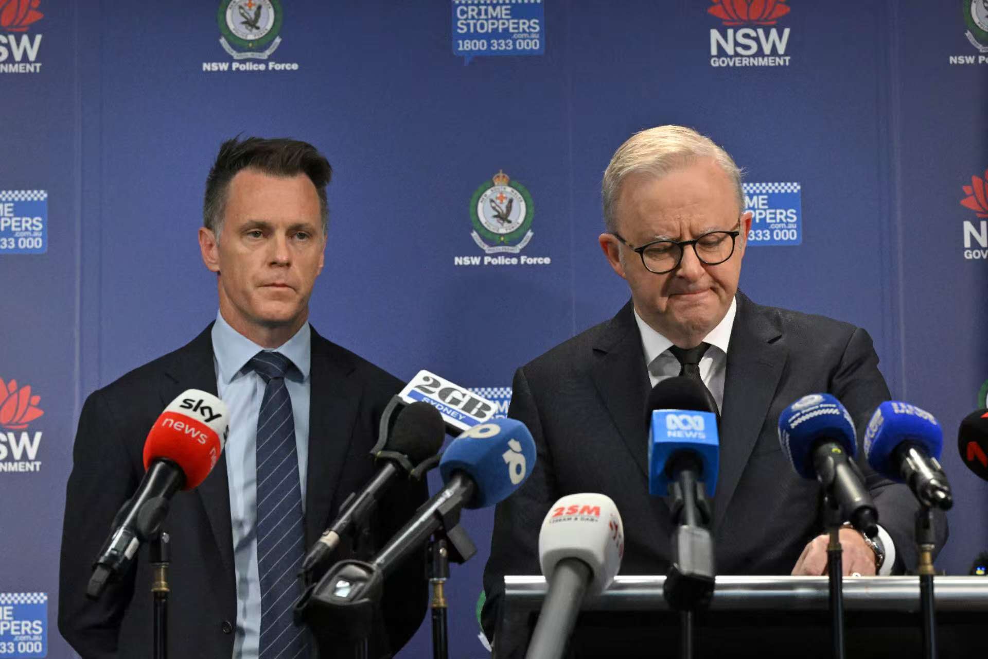 Australian Prime Minister Anthony Albanese holds a press conference after a shooting on a Jewish holiday celebration at Bondi Beach in Sydney, Australia, December 15, 2025. /Reuters