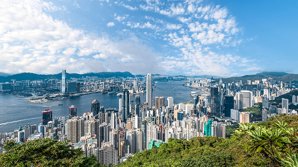 The Victoria Harbor in the Hong Kong Special Administrative Region. /VCG