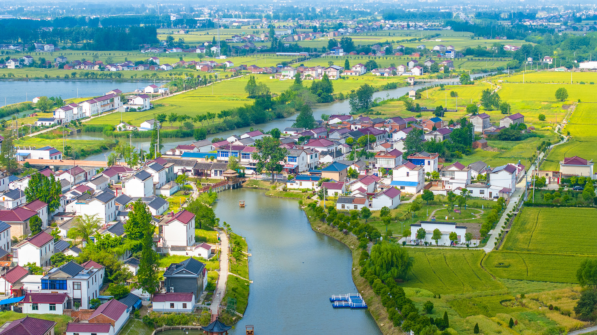 A view of Tangzhuang Village in Nantong City, east China's Jiangsu Province, May 10, 2025. /VCG