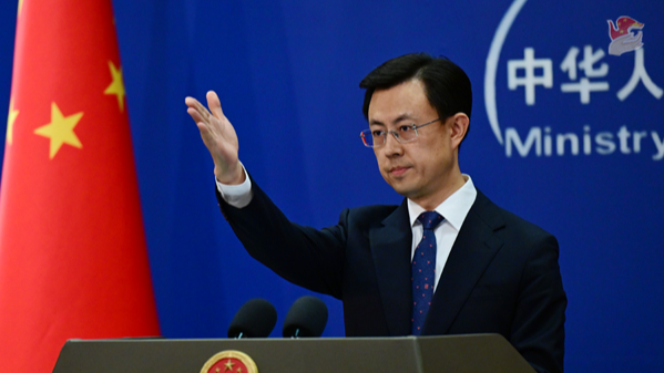 Chinese Foreign Ministry spokesperson Guo Jiakun speaks at a regular press conference in Beijing, China, December 17, 2025. /Chinese Foreign Ministry