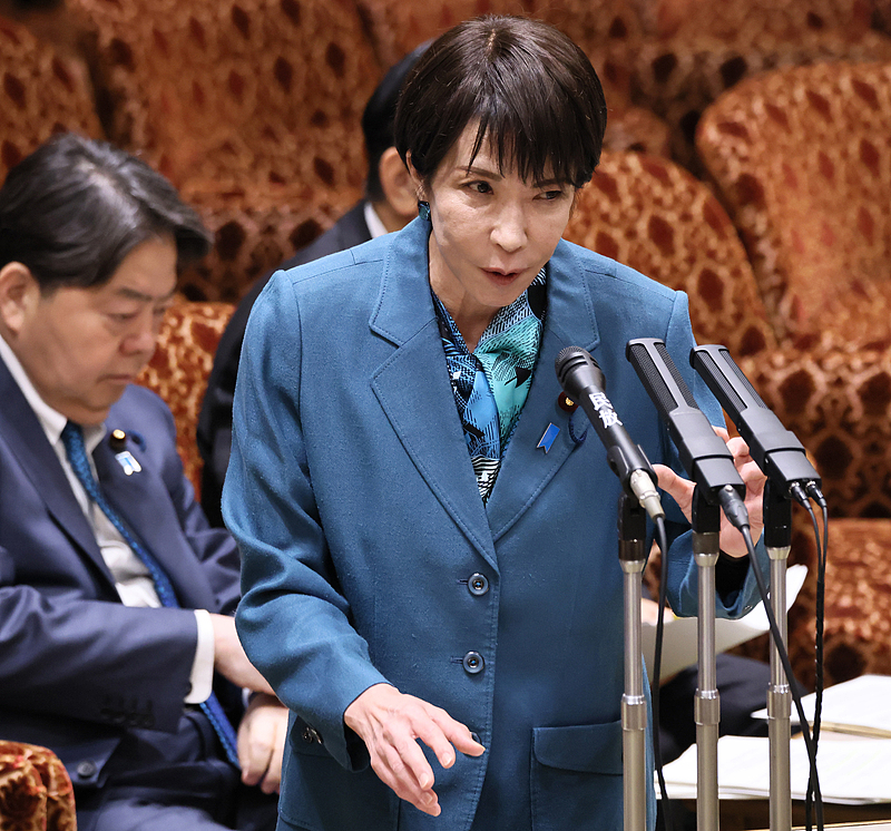 Japanese Prime Minister Sanae Takaichi answers questions during the House of Councillors Budget Committee at the National Diet Building in Tokyo, Japan, December 16, 2025. /VCG