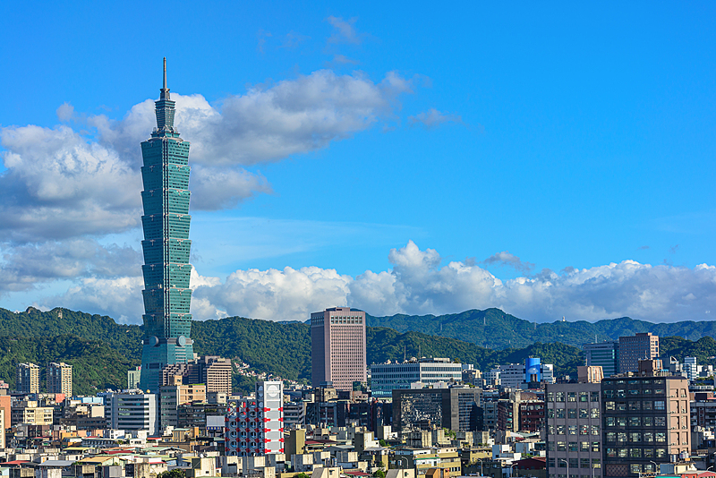 File photo of the 101 skyscraper in Taipei, southeast China's Taiwan region. /VCG