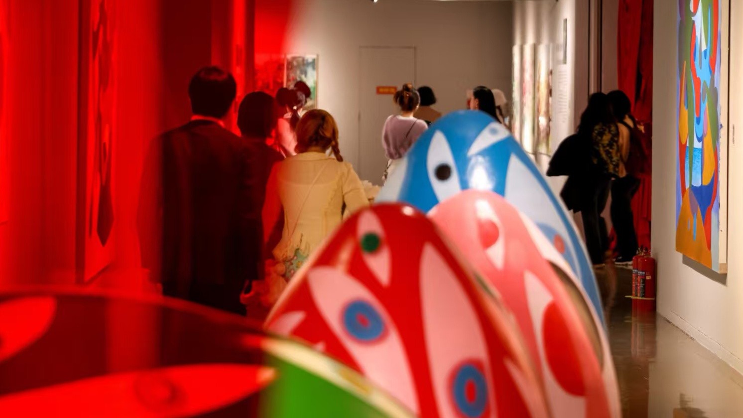 The “Beyond the Mirror: Italian Contemporary Art Exhibition” opens in Beijing on December 16, 2025. / Guardian Art Center