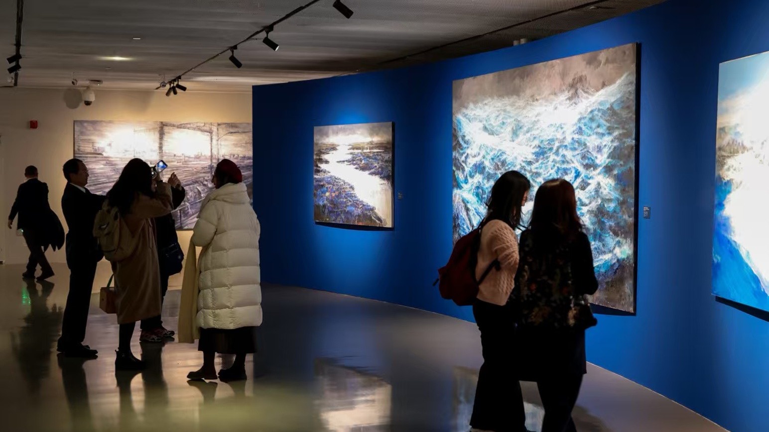The “Beyond the Mirror: Italian Contemporary Art Exhibition” opens in Beijing on December 16, 2025. / Guardian Art Center