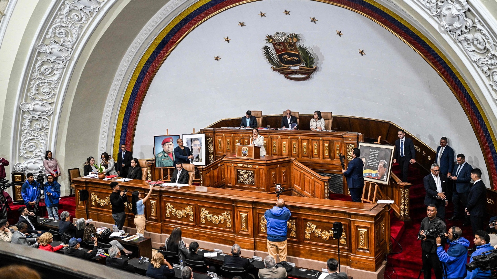 An extraordinary session is held at the Federal Legislative Palace in Caracas, Venezuela, December 17, 2025. /VCG