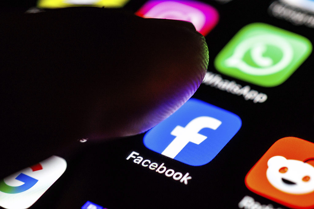 FILE: Social media apps on a cellular phone. /CFP