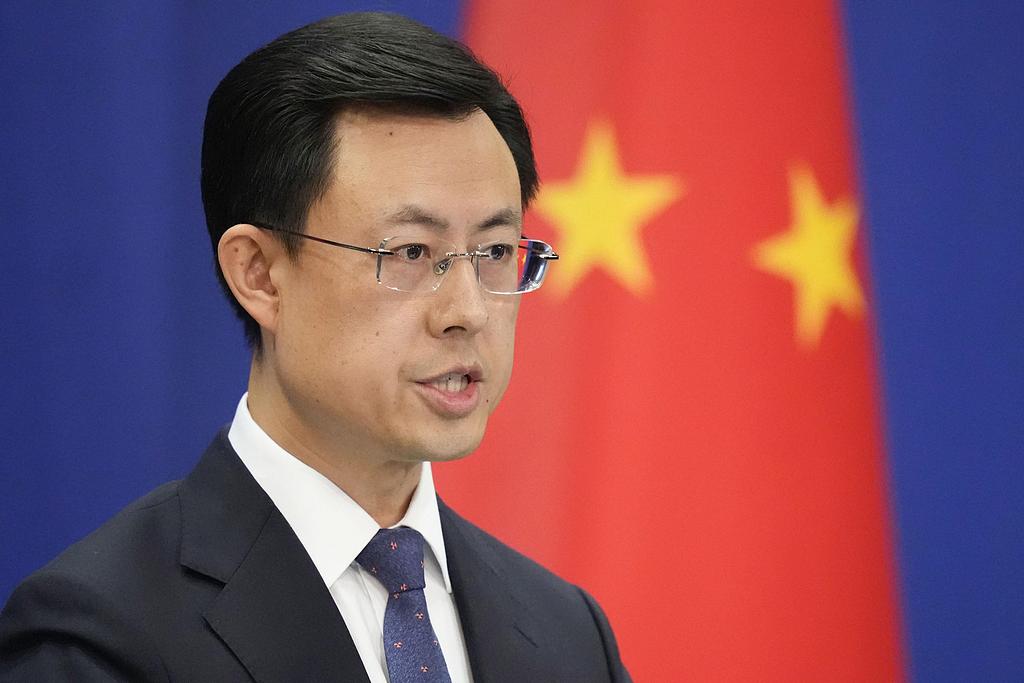 Chinese Foreign Ministry spokesperson Guo Jiakun at a press conference in Beijing, China, Dec.17, 2025. /VCG
