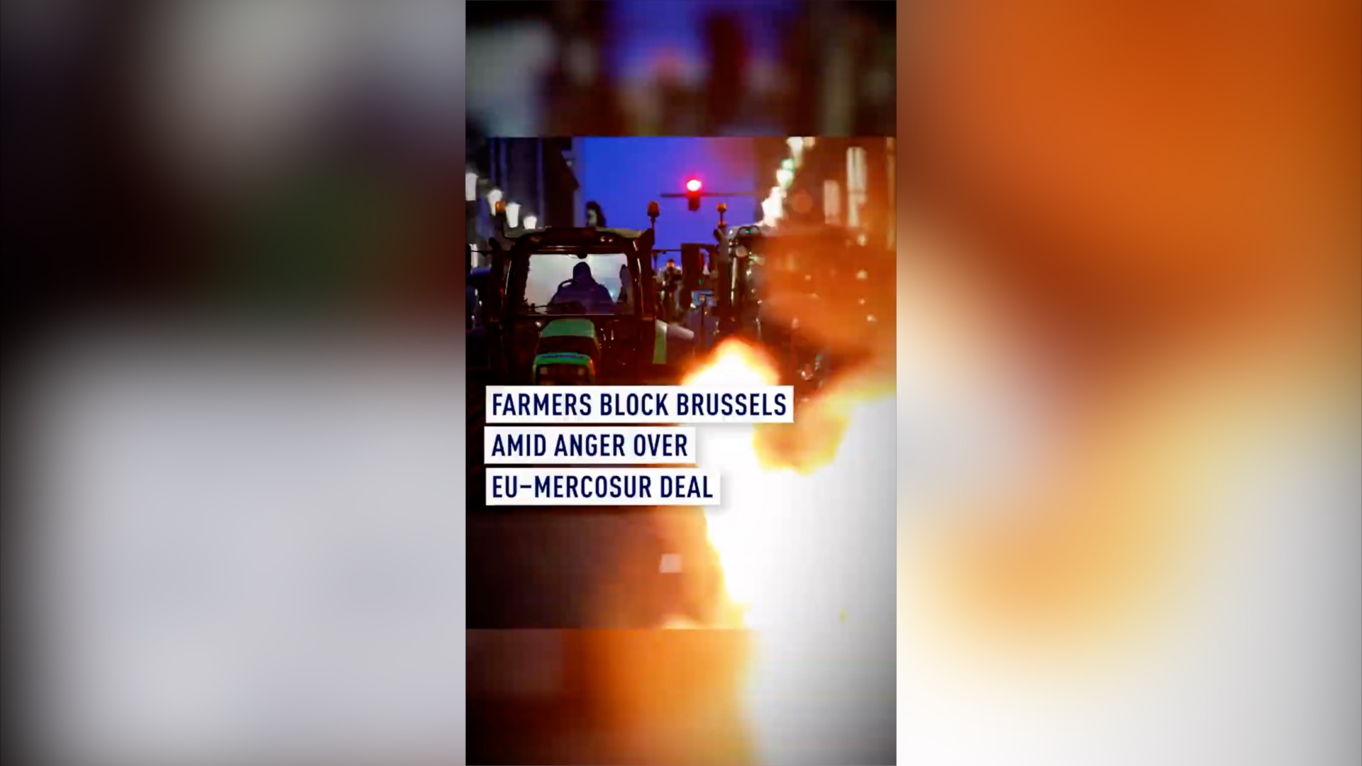 Farmers block Brussels over EU-Mercosur trade deal