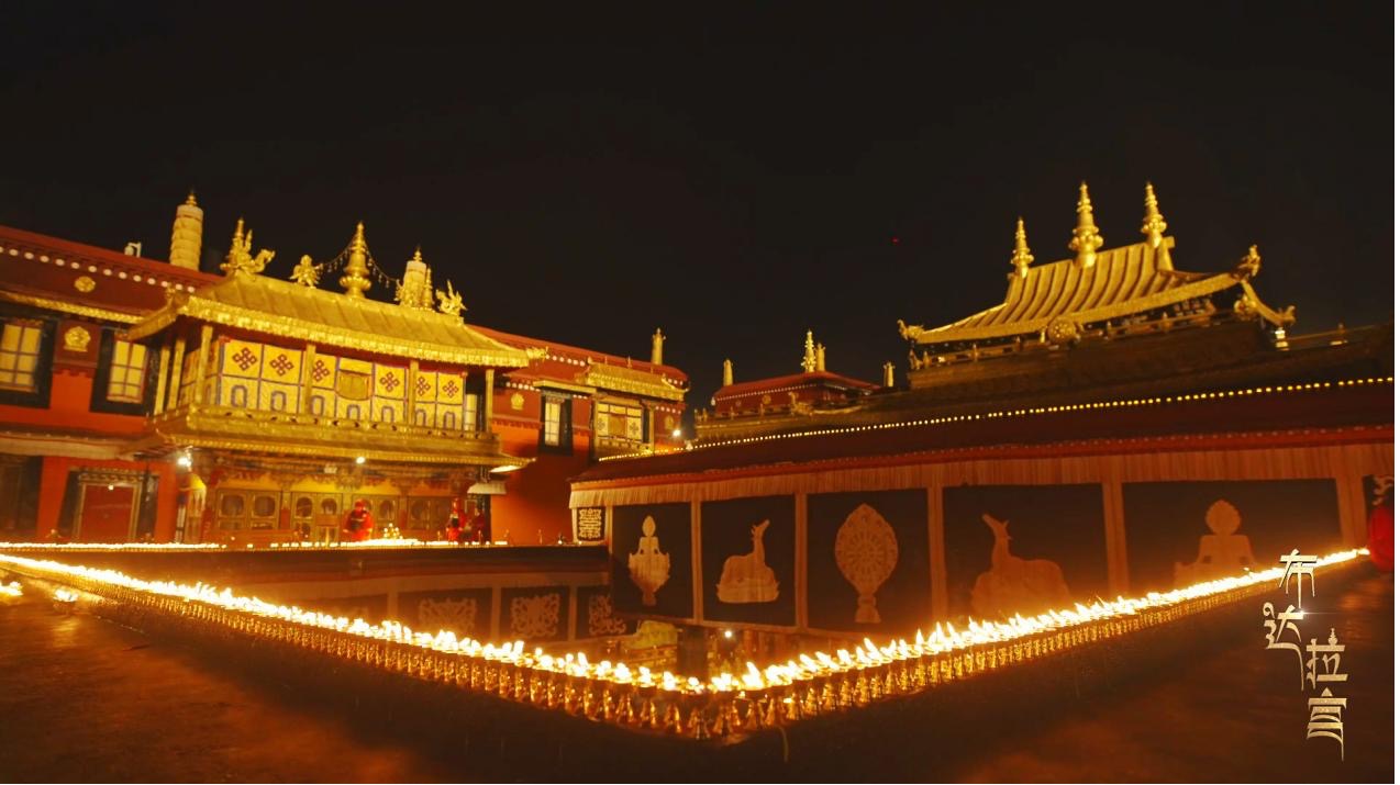 A view of Jokhang Temple during the Butter Lamp Festival in Lhasa, Xizang Autonomous Region, December 14, 2025. /CGTN