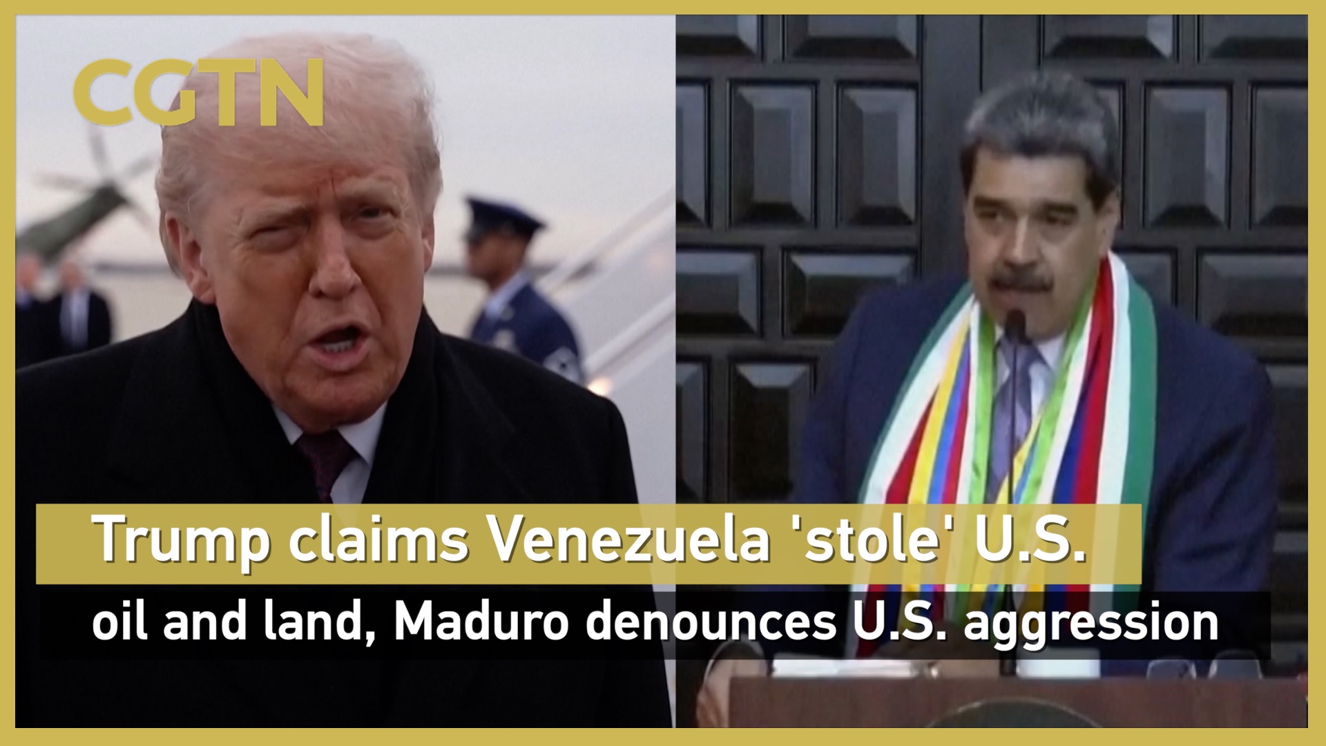 Maduro denounces U.S. after Trump claims Venezuela 'stole' oil