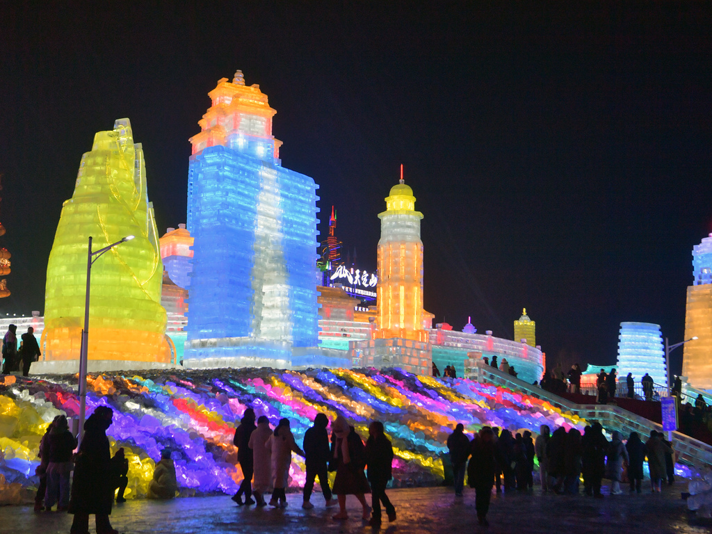 Changchun Ice and Snow World in northeast China's Jilin Province opens to visitors on December 19, 2025. /VCG