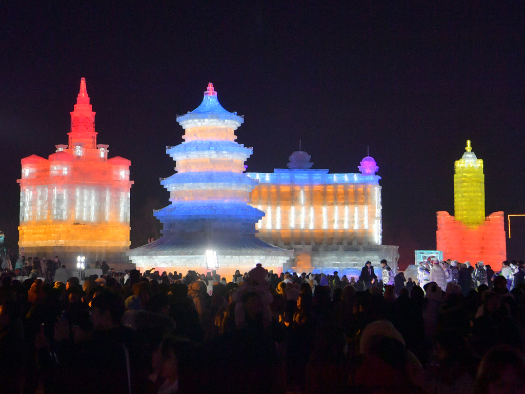 Changchun Ice and Snow World in northeast China's Jilin Province opens to visitors on December 19, 2025. /VCG