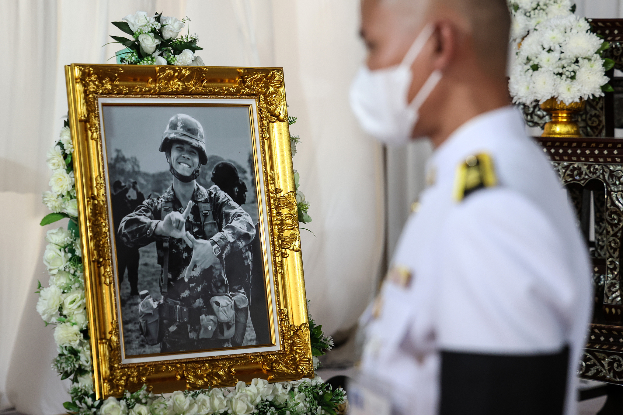 Burial ceremony for soldiers killed in Thailand-Cambodia clashes, Buriram Province, Thailand, December 21, 2025. /VCG