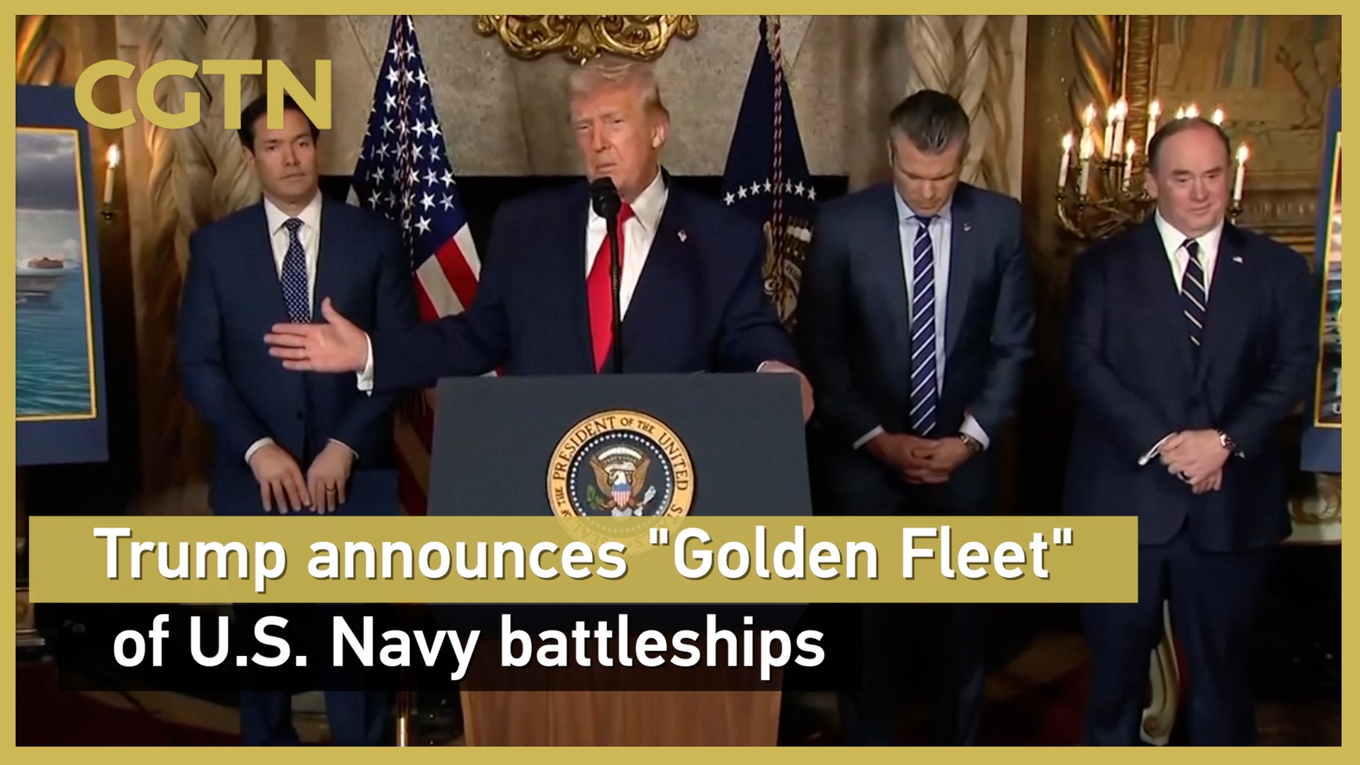 Trump announces 'Golden Fleet' of U.S. Navy battleships