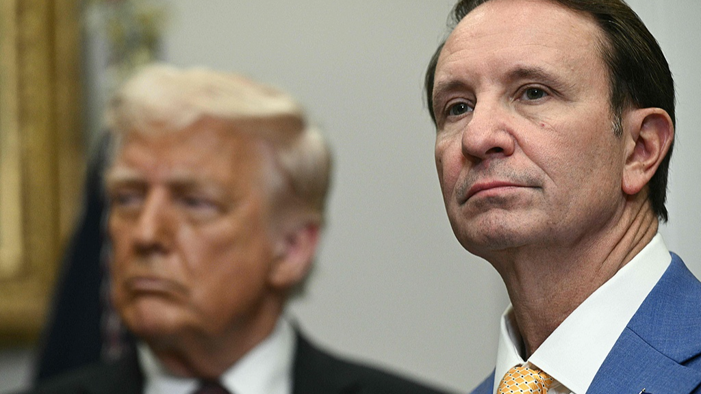 U.S. President Donald Trump and Louisiana Governor Jeff Landry attend an event at the White House in Washington, D.C., the United States, March 24, 2025. /VCG