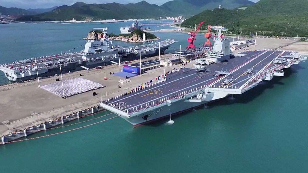 China officially commissions the Fujian aircraft carrier, November 5, 2025. /VCG