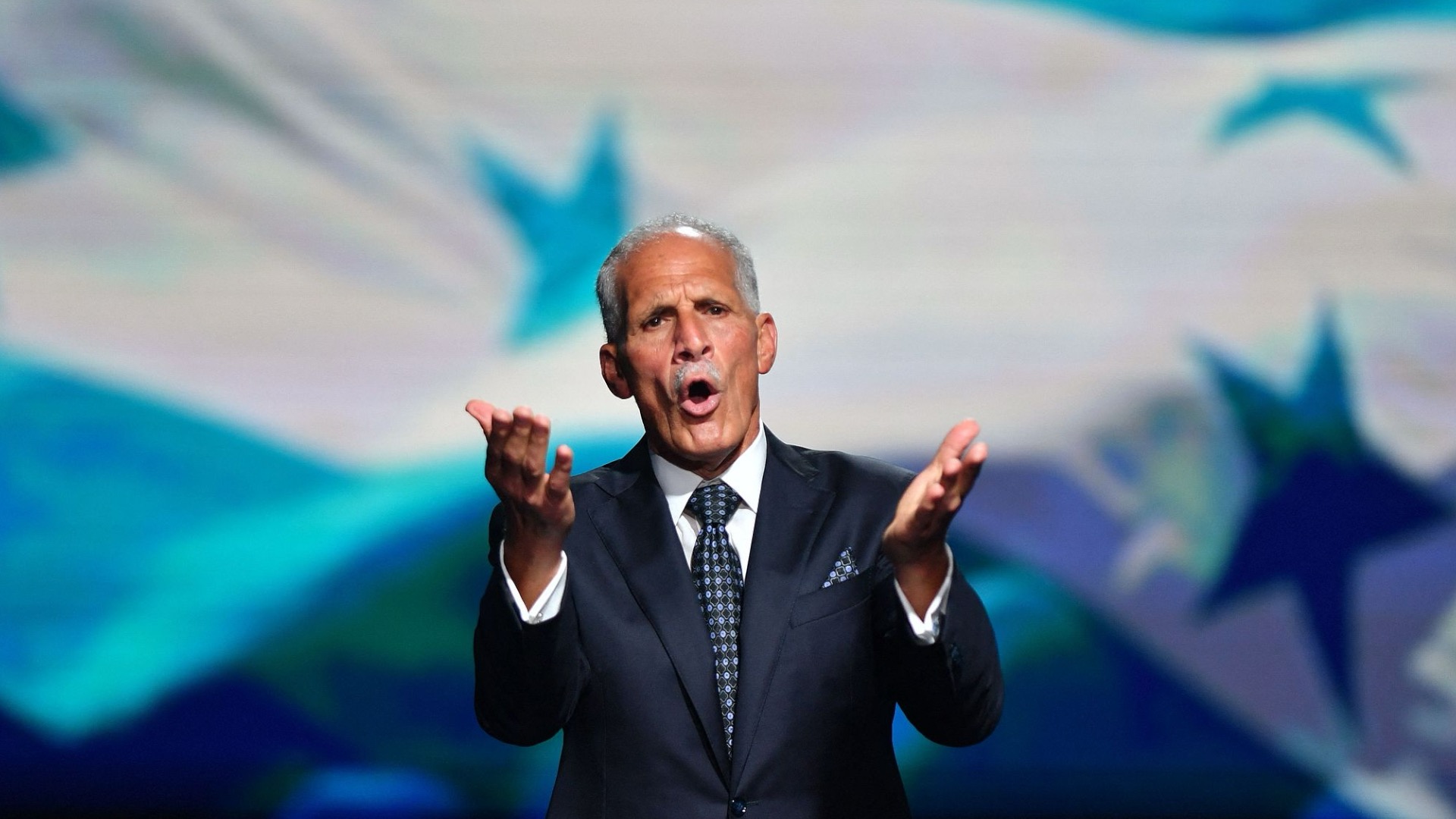 Nasry Asfura delivers a speech as he presents his government plan in Tegucigalpa, November 11, 2025. /VCG