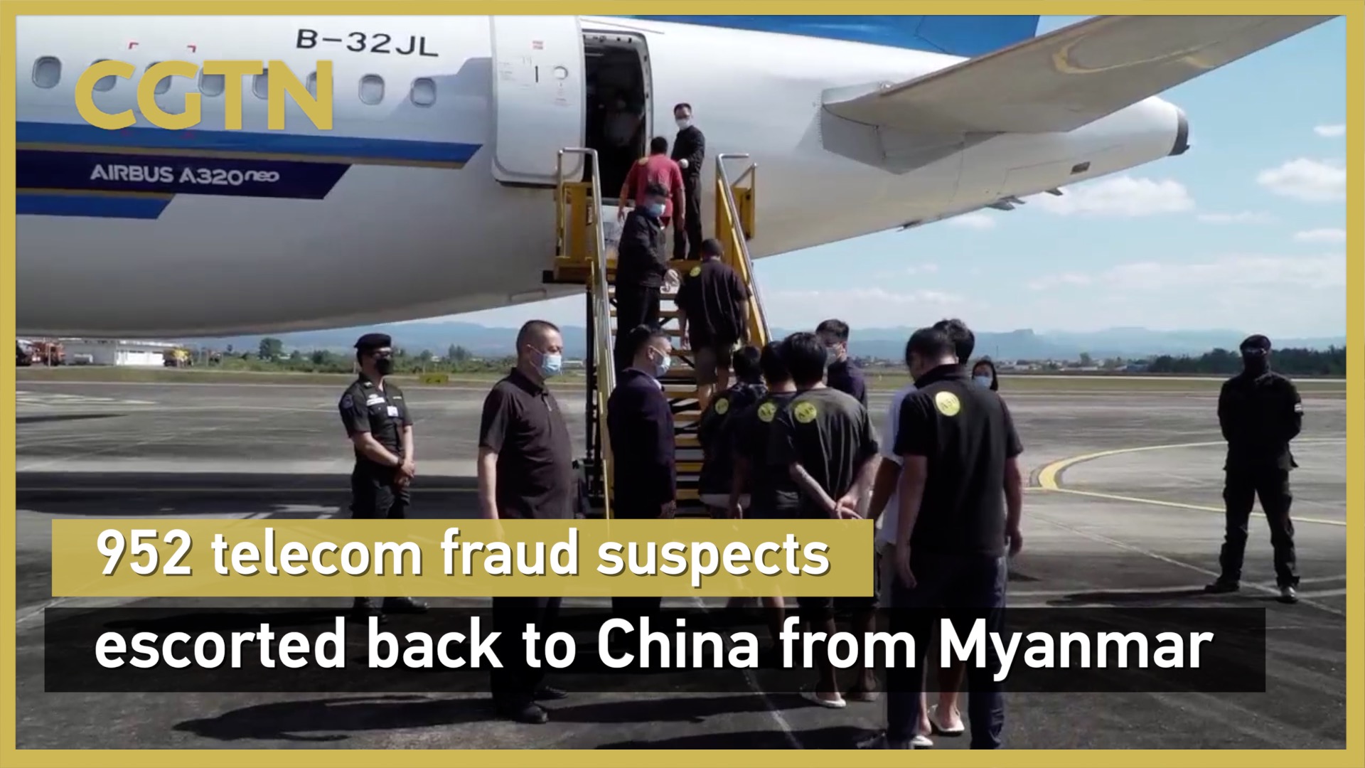 952 telecom fraud suspects escorted back to China from Myanmar