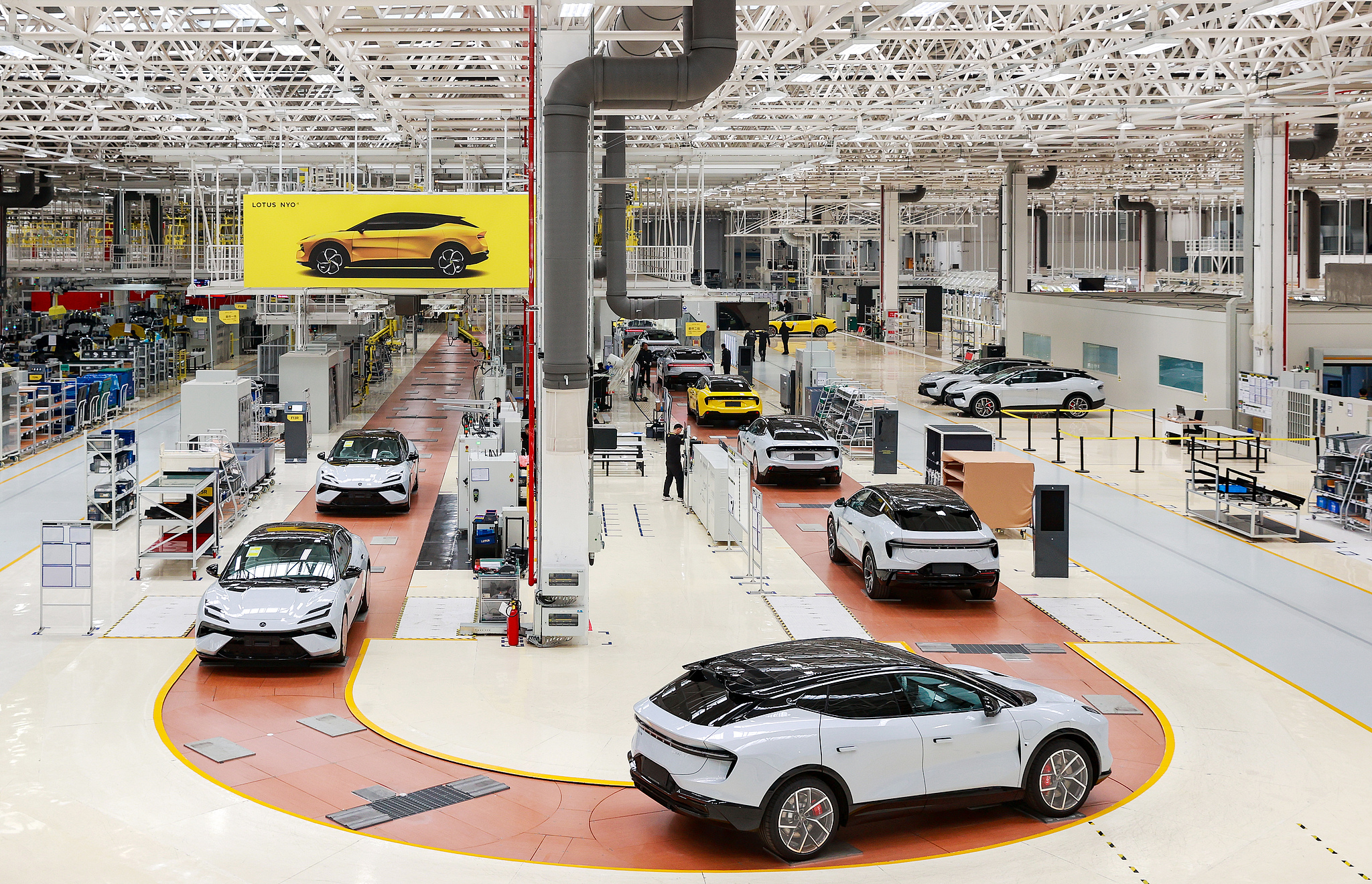 A smart car factory in Wuhan, Hubei Province in central China, March 6, 2025. /CFP