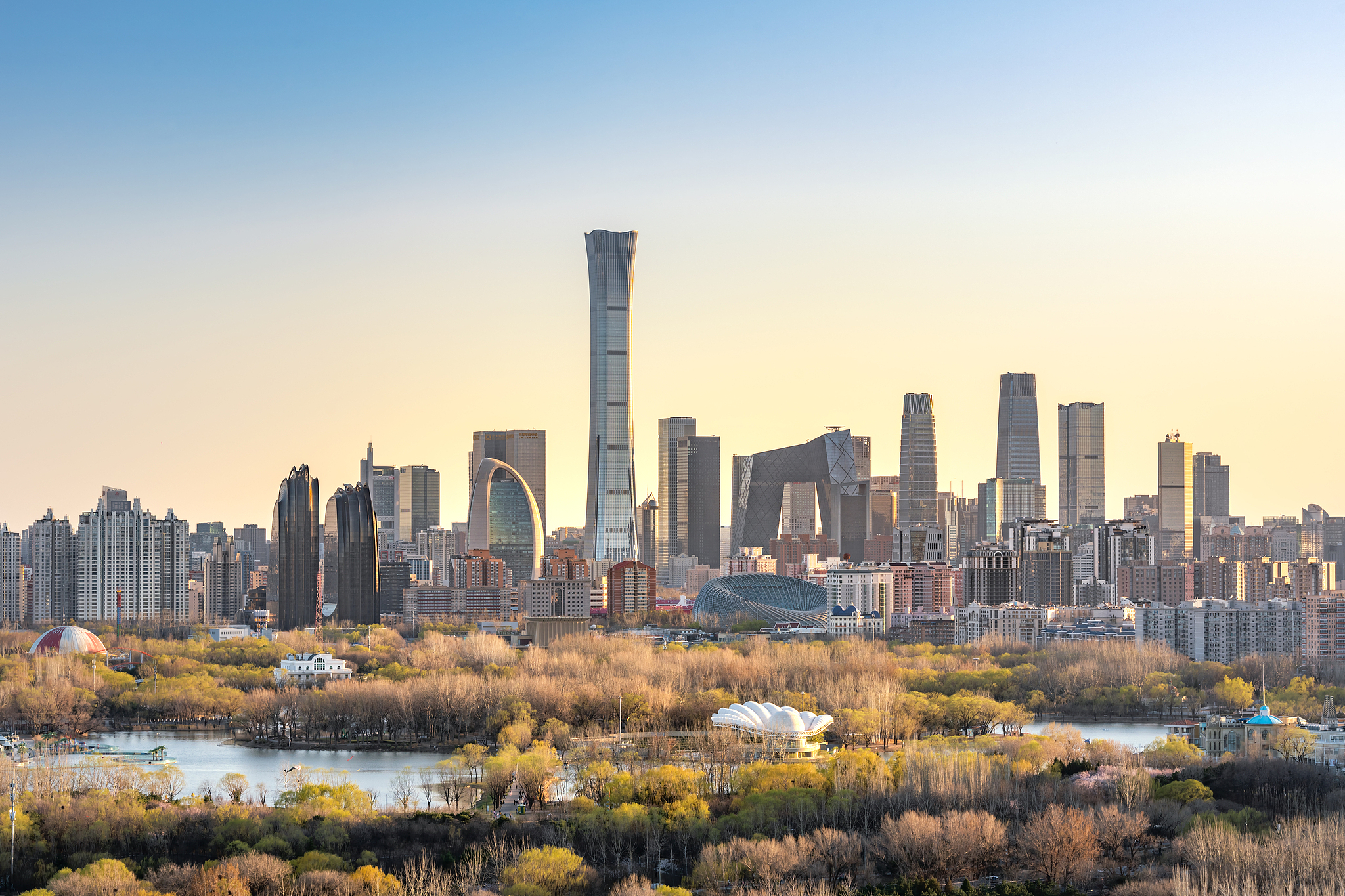 A view of Beijing's Central Business District skyline, China. /VCG