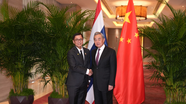 Chinese Foreign Minister Wang Yi meets with Minister of Foreign Affairs of Thailand Sihasak Phuangketkeow in Yuxi City, southwest China's Yunnan Province, December 28, 2025. /Chinese Foreign Ministry