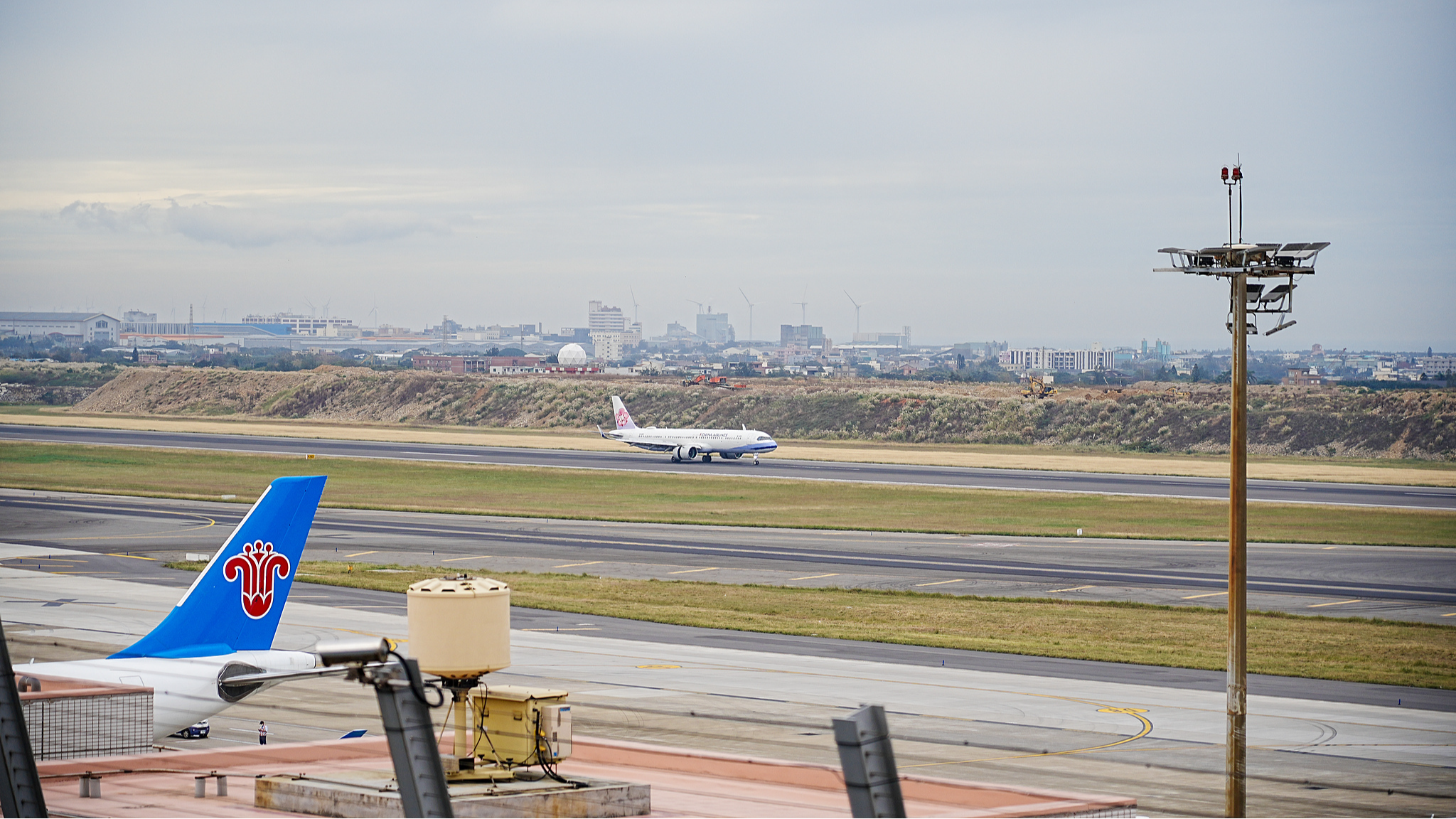 A file photo shows Taoyuan International Airport, southeast China's Taiwan, November 29, 2023. /CFP