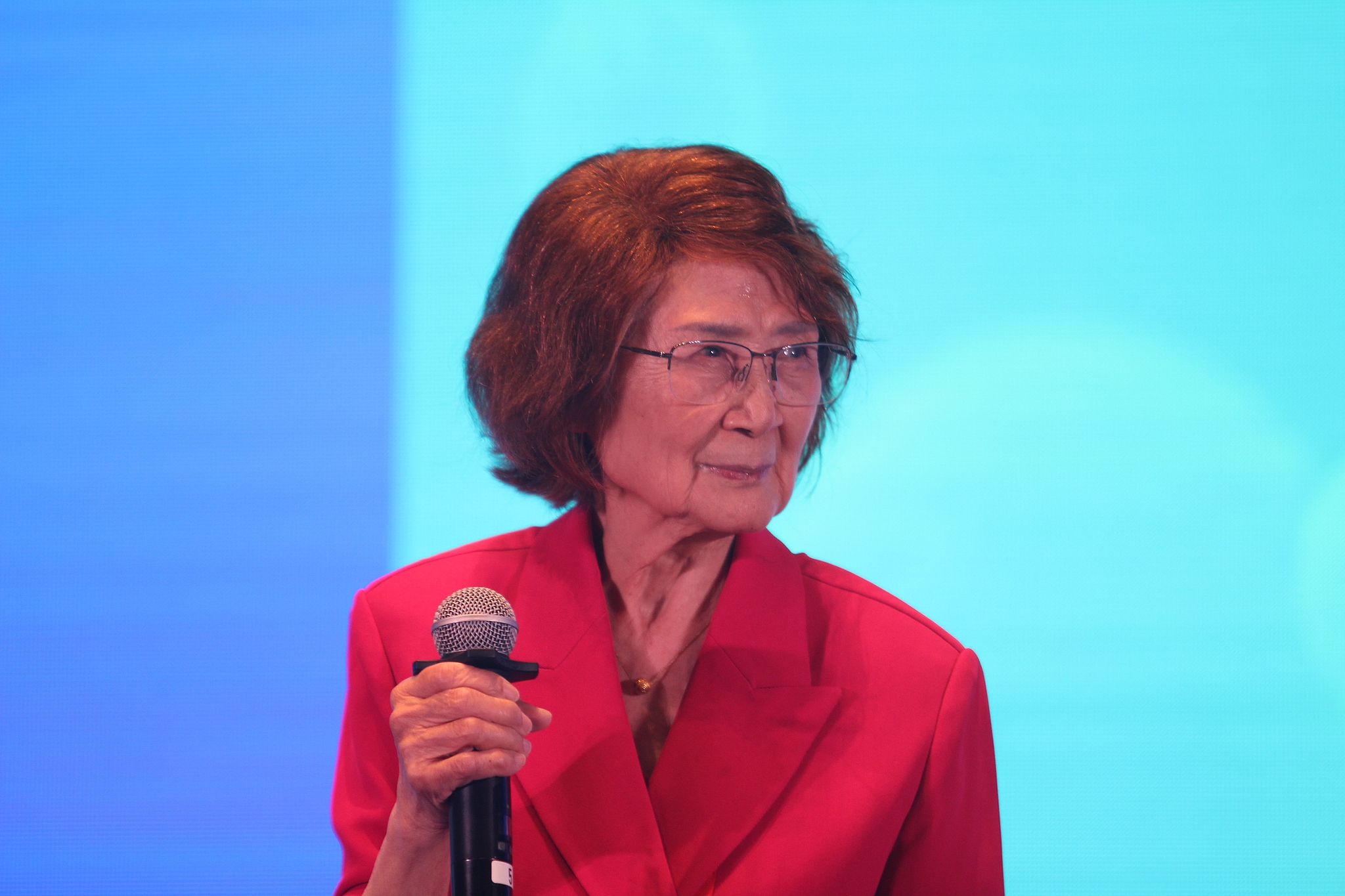 Kuang Tingyun at the 15th China Bioindustry Convention in Wuhan, Hubei Province, central China, June 10, 2023. /VCG