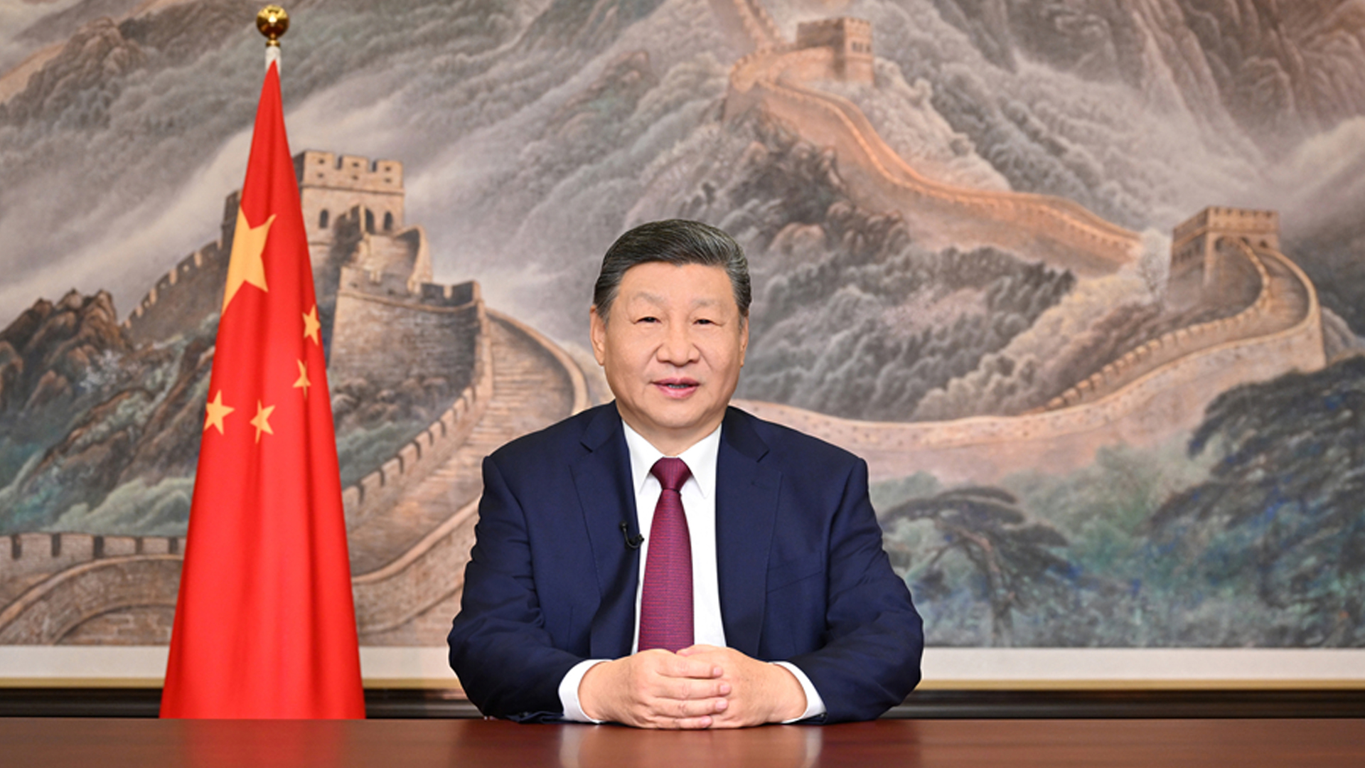 Chinese President Xi Jinping delivers 2026 New Year's address, December 31, 2025. /Xinhua
