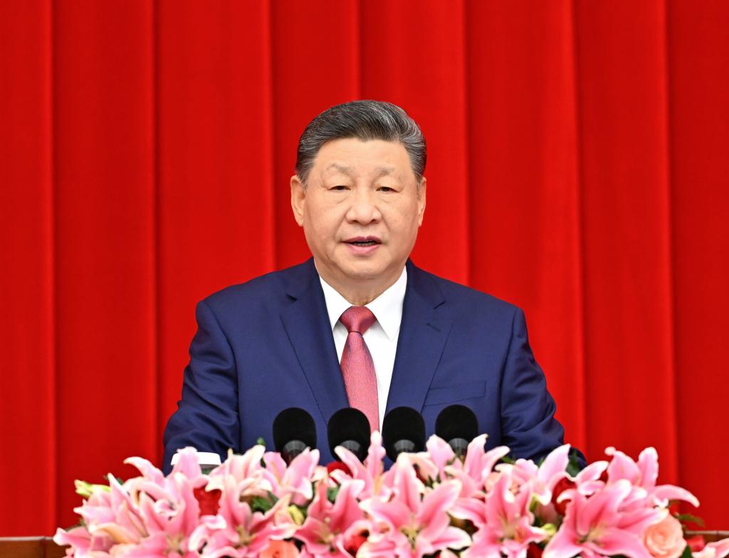 Chinese President Xi Jinping, also general secretary of the Communist Party of China Central Committee and chairman of the Central Military Commission, delivers an important speech at the New Year gathering held by the National Committee of the Chinese People's Political Consultative Conference (CPPCC) in Beijing, capital of China, December 31, 2025. /Xinhua