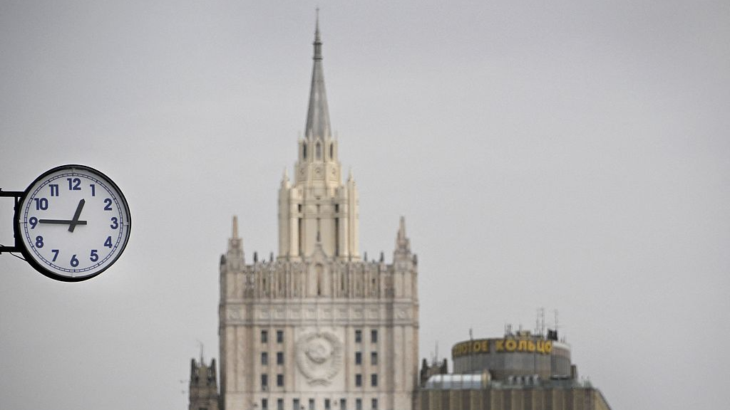The Russian Foreign Ministry building is pictured in central Moscow, Russia, April 8, 2024. /VCG