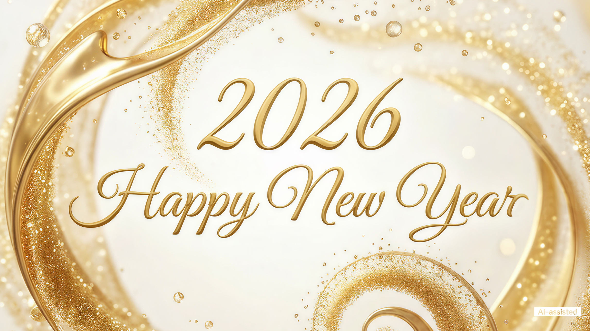 The clock ticks down and the new year arrives with light! 