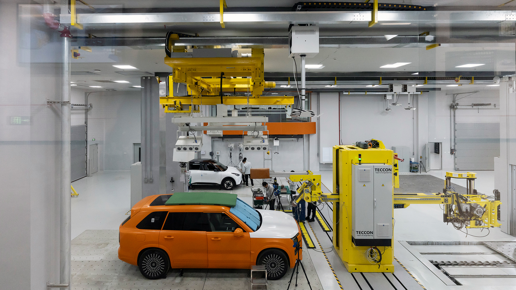 Technicians at the Geely Auto Group Global Comprehensive Safety Center in Ningbo, Zhejiang Province, China, December 12, 2025. /CFP