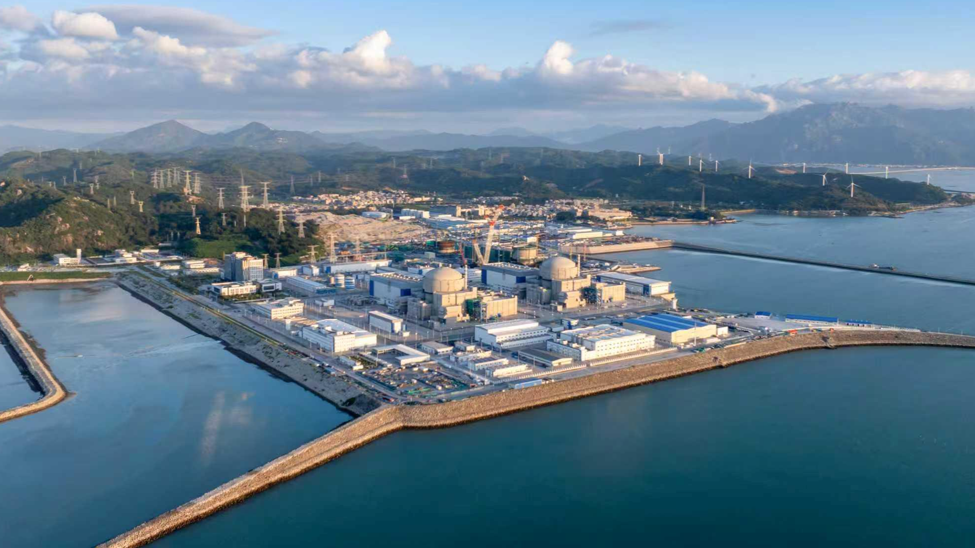 A view of Zhangzhou Nuclear Power Plant in east China's Fujian Province. /CMG
