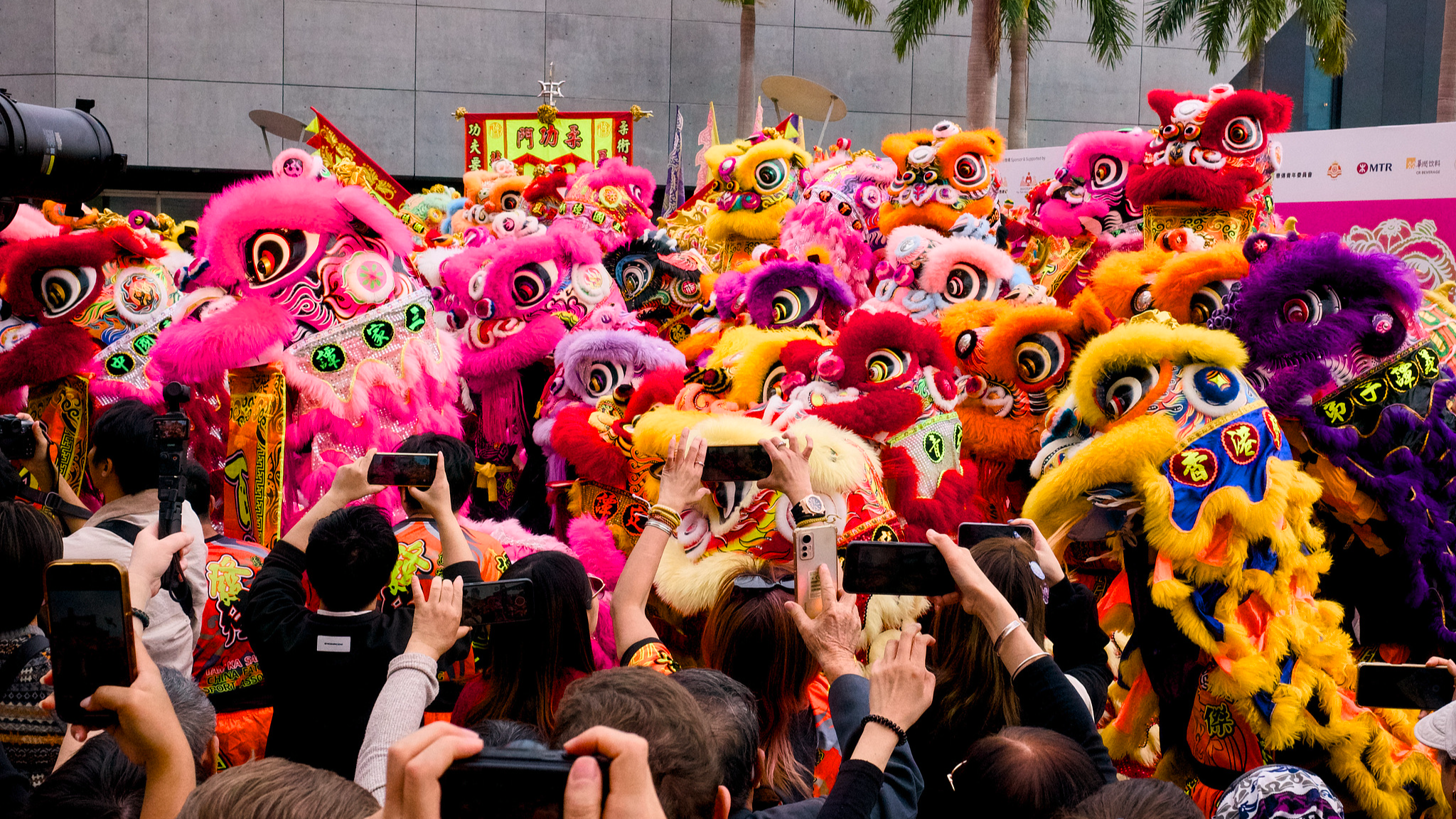 The 2026 Hong Kong Dragon & Lion Festival is held in south China's Hong Kong, January 1, 2026. /VCG