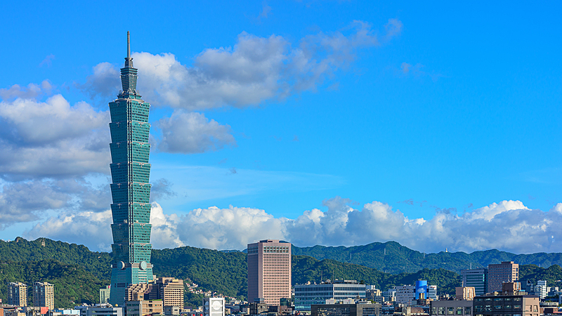 A file photo of the Taipei 101 skyscraper in Taipei, China's Taiwan. /VCG
