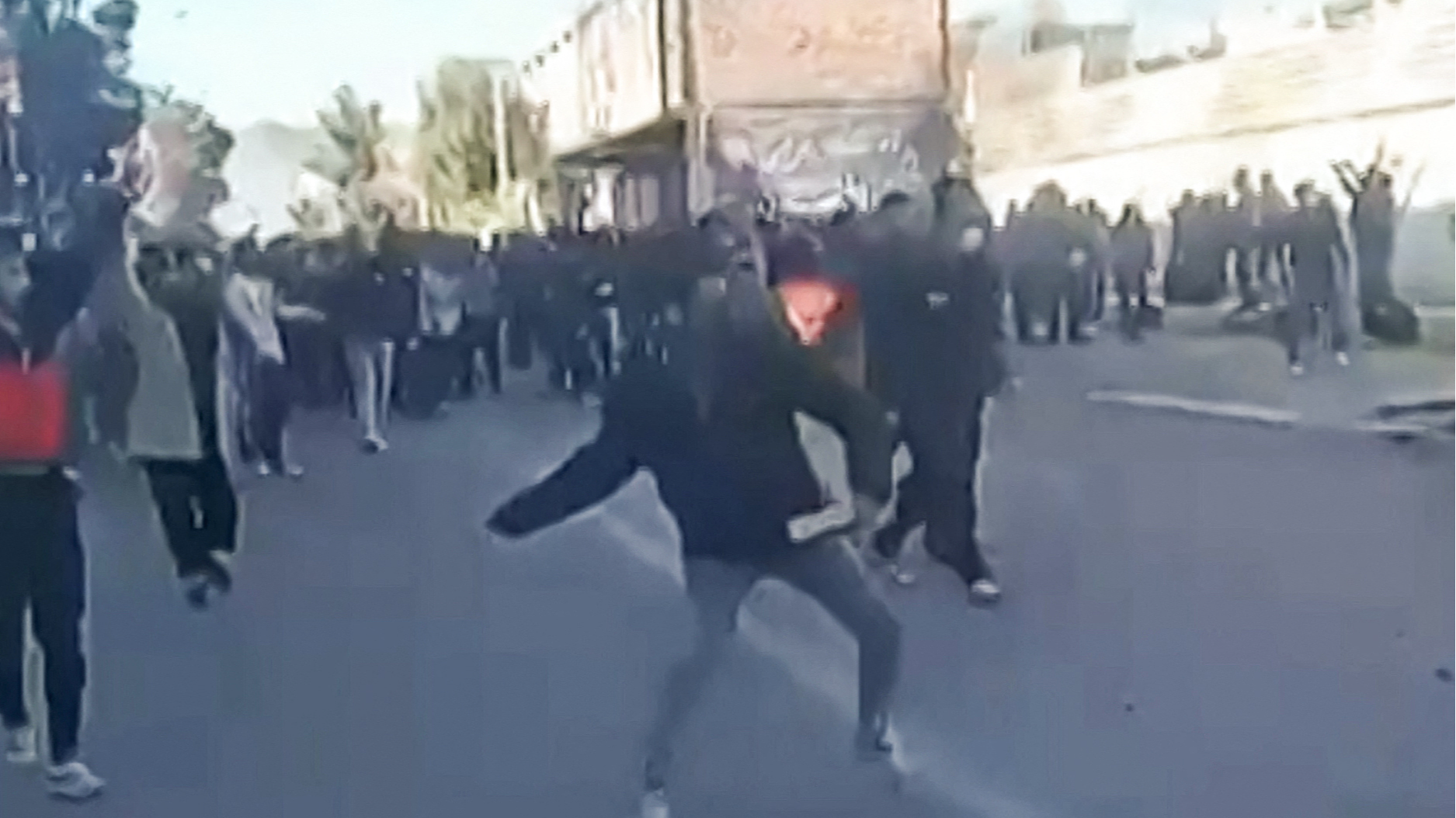 Protesters attack a government building in Fasa, southern Iran on December 31, 2025. /VCG