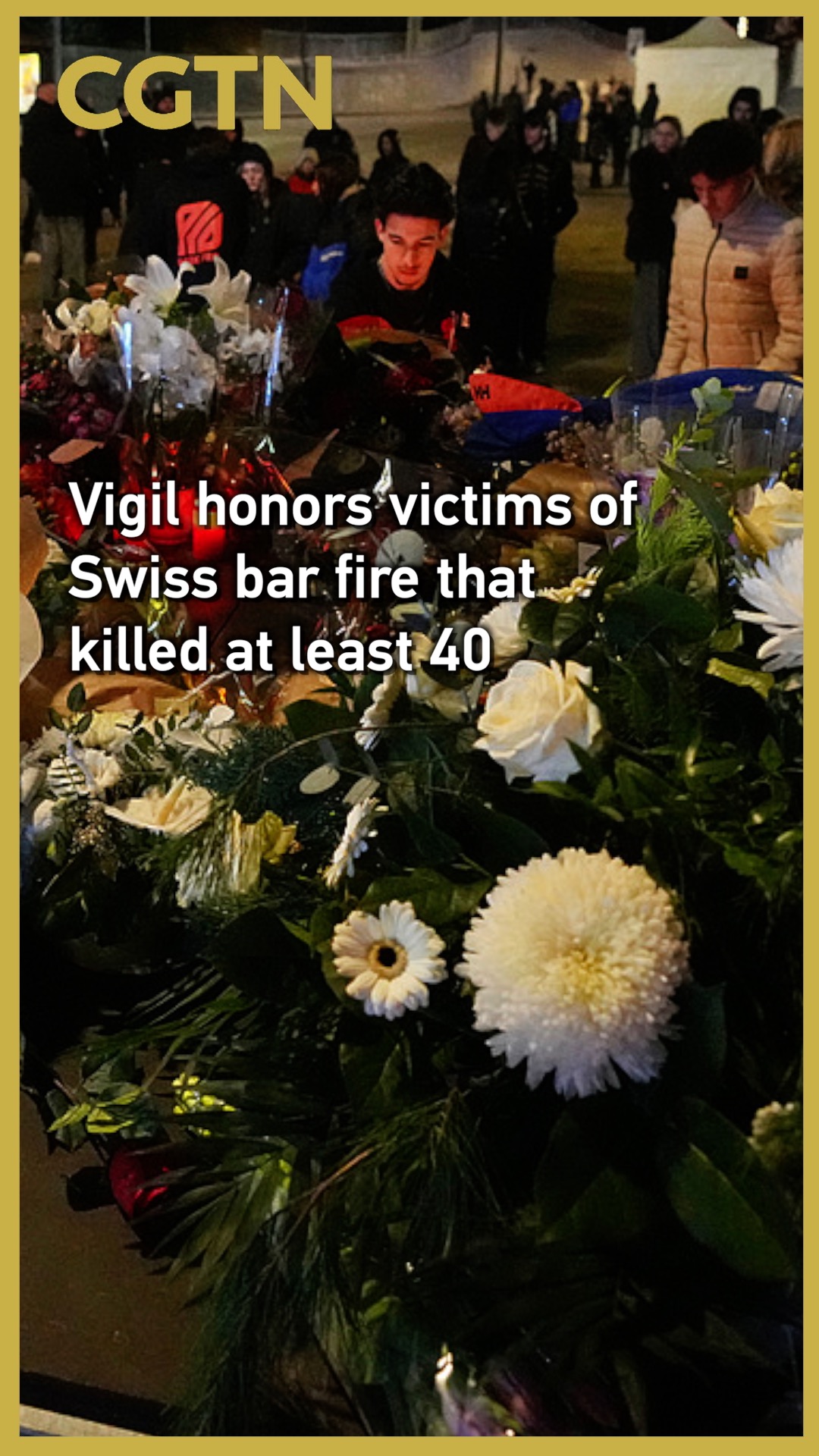 Vigil honors victims of Swiss bar fire that killed at least 40