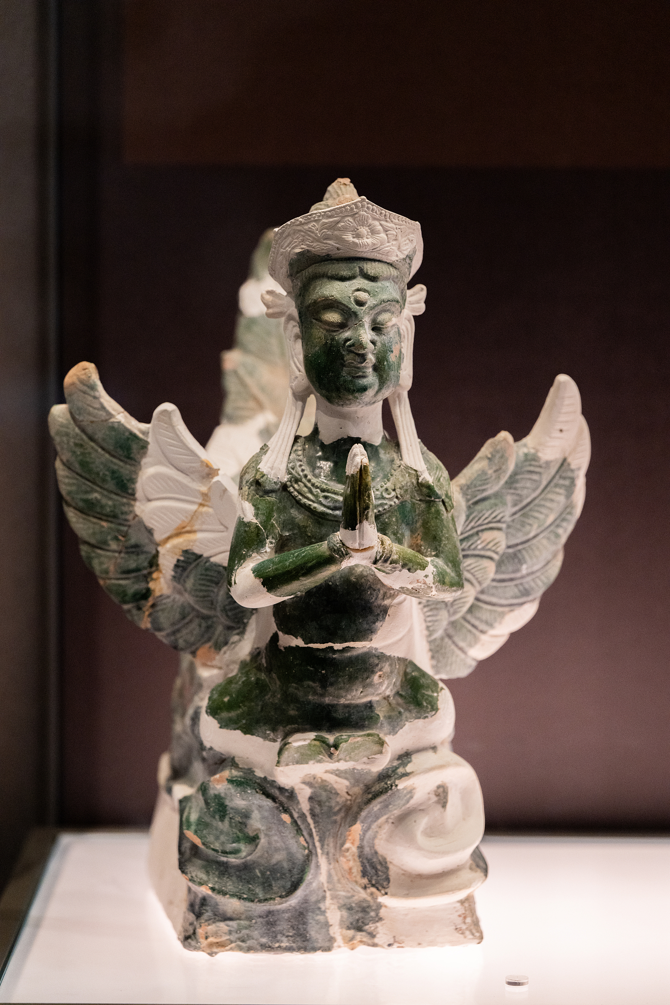 An architectural component from the Xixia Dynasty is displayed at the Xixia Imperial Tombs Museum in Yinchuan, Ningxia. /VCG