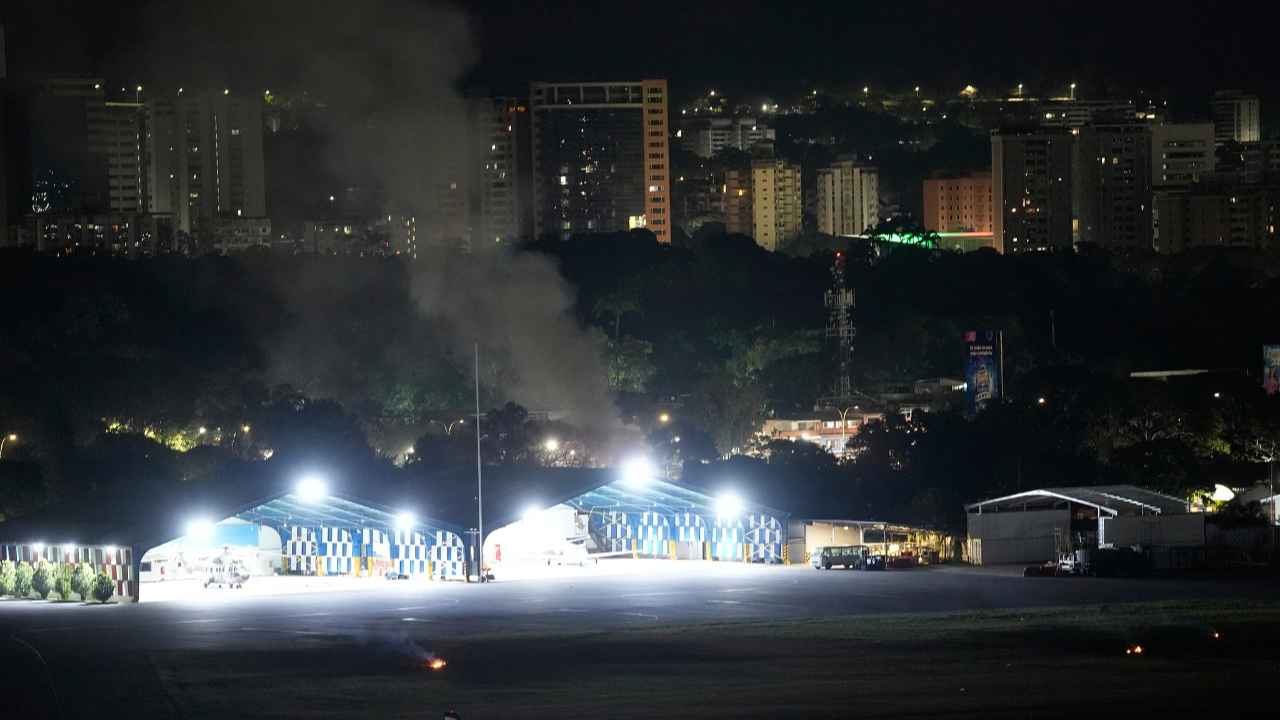Live: Smoke rises at La Carlota airport after explosions heard