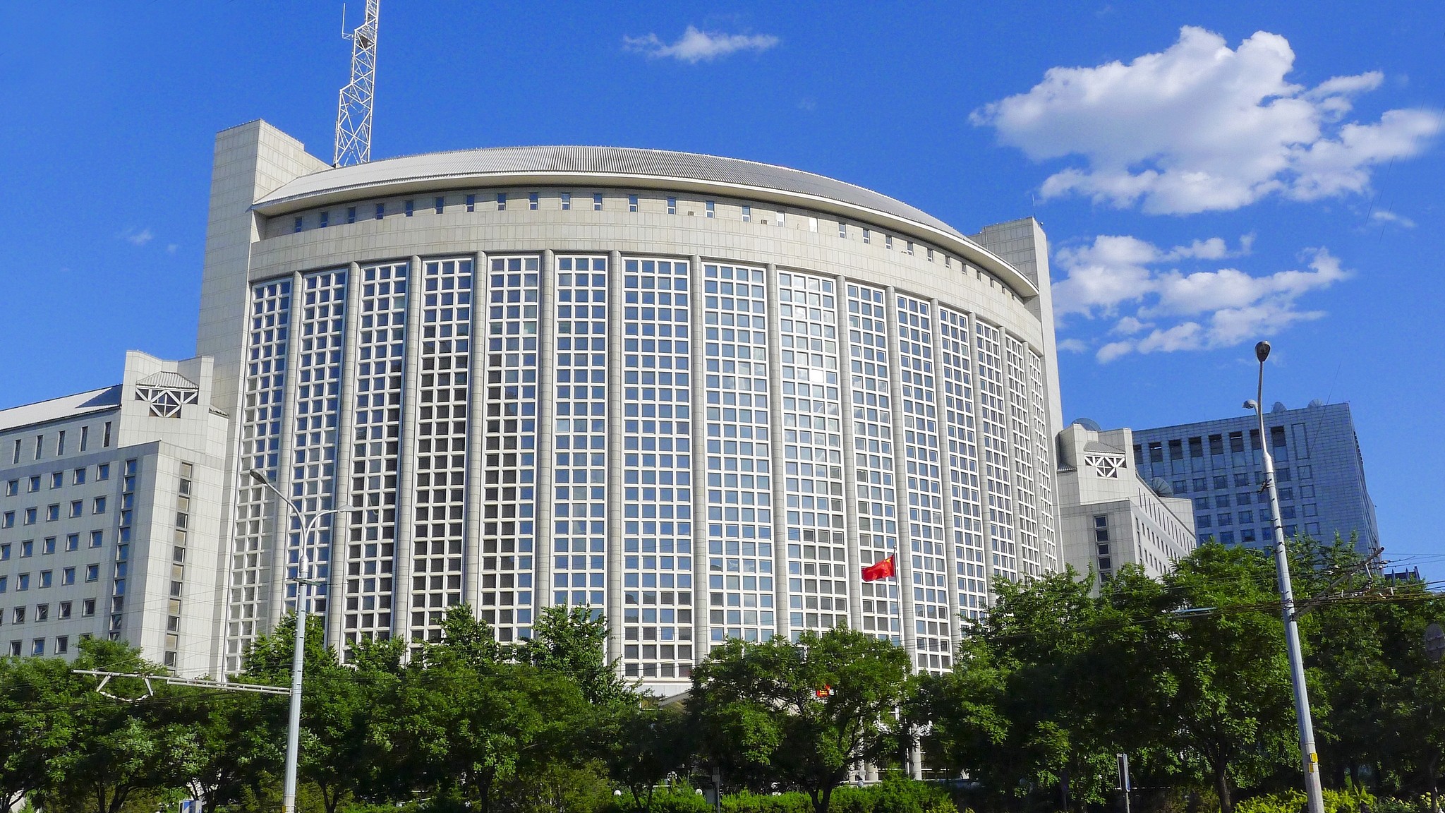 File photo of the Chinese Foreign Ministry's building. /VCG