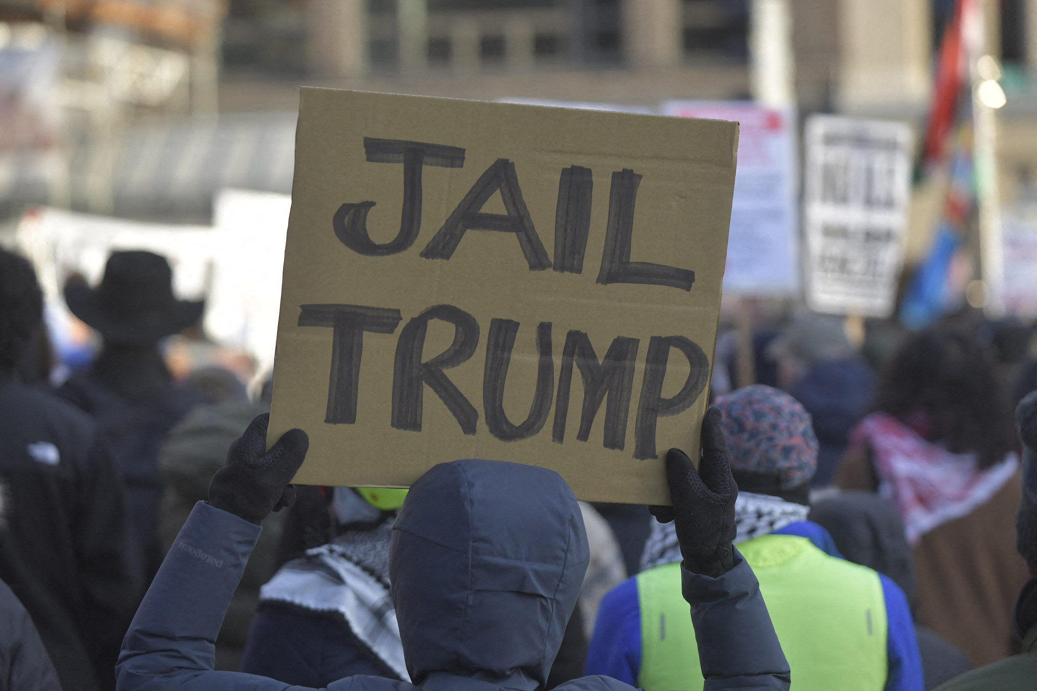 An anti war demonstration takes place on Boston Common in response to US President Trump's attack on Venezuela, Boston, US, January 3, 2026. /VCG