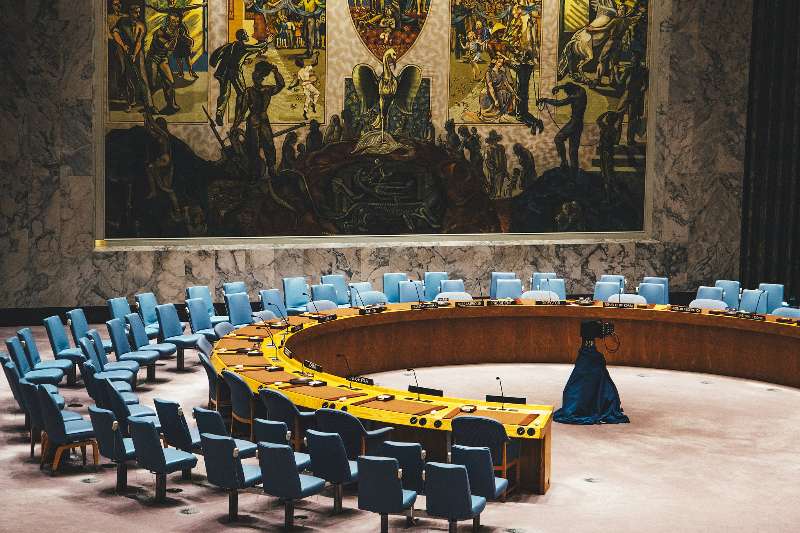File photo of the Security Council Chamber in UN headquarters./VCG