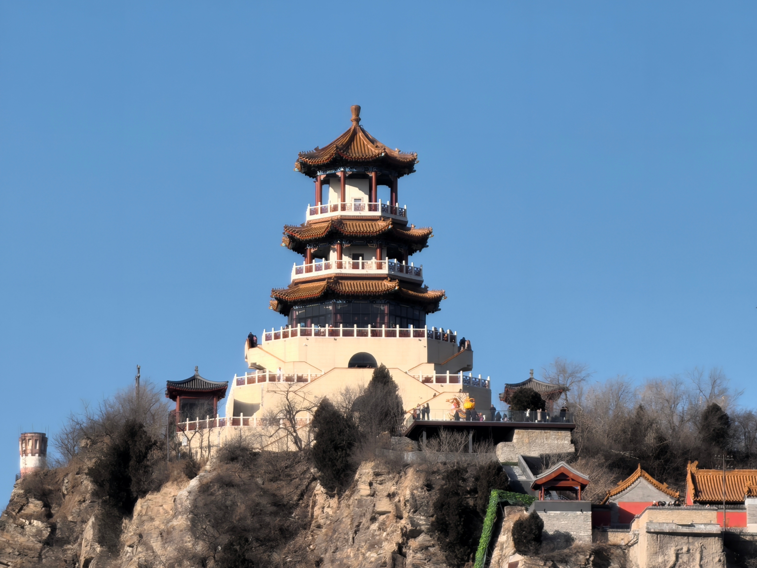 A view of Shougang Park is seen in Beijing on January 1, 2026. /CGTN